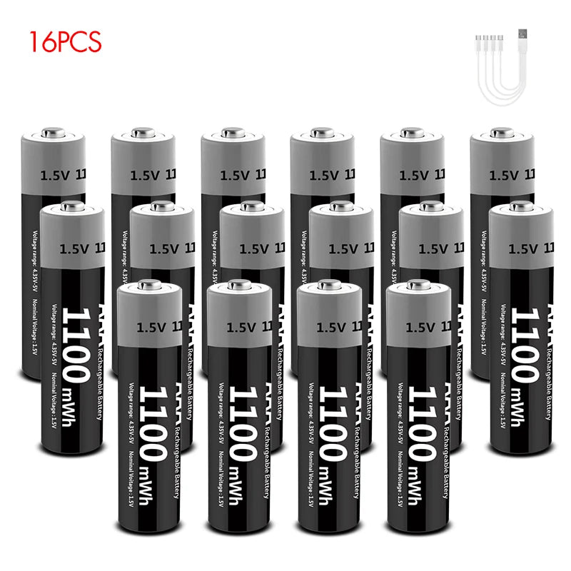Kuugro Usbc Fast Charging Rechargeable Batteries Kit