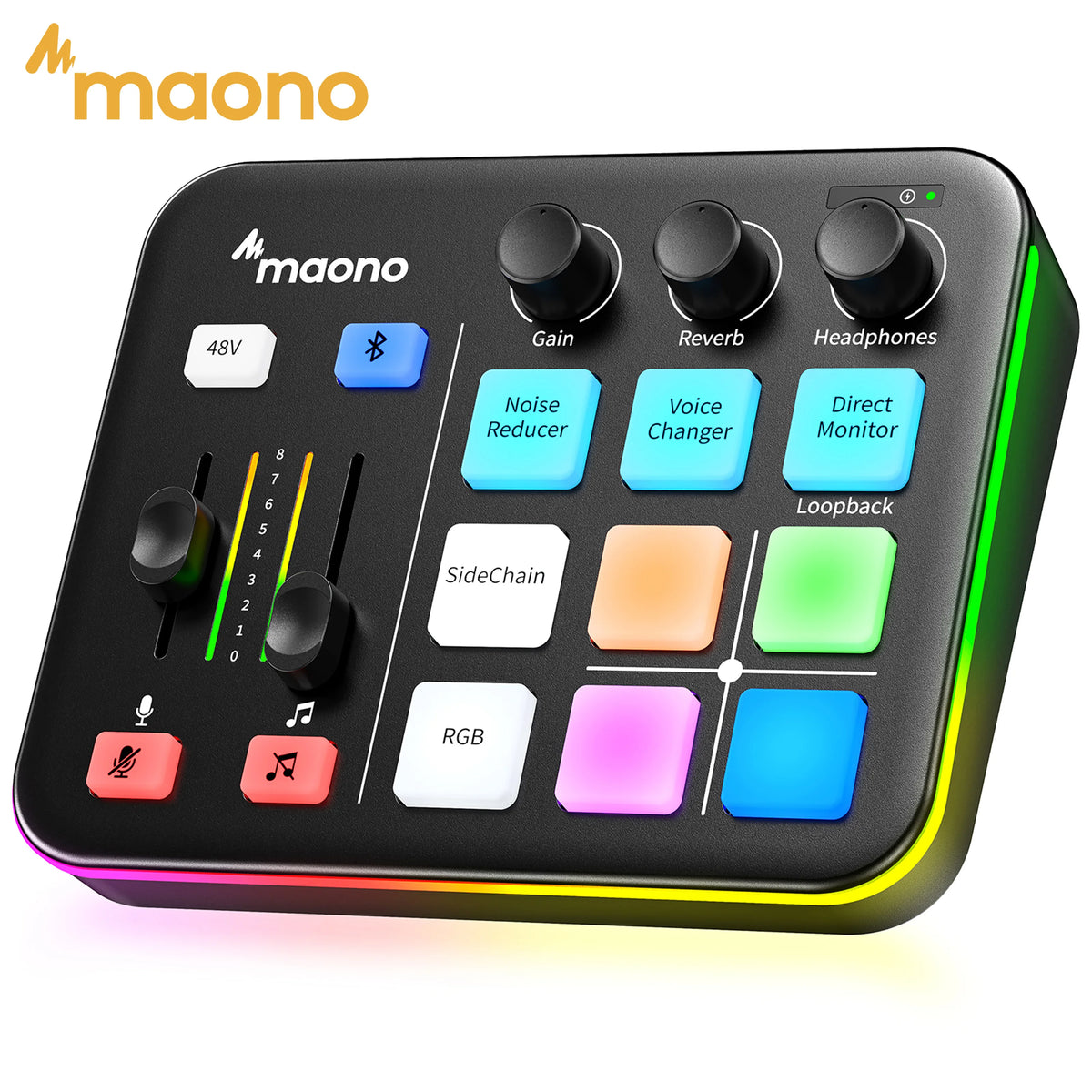 MAONO G1 NEO Gaming Audio Mixer with Bluetooth Phantom Power