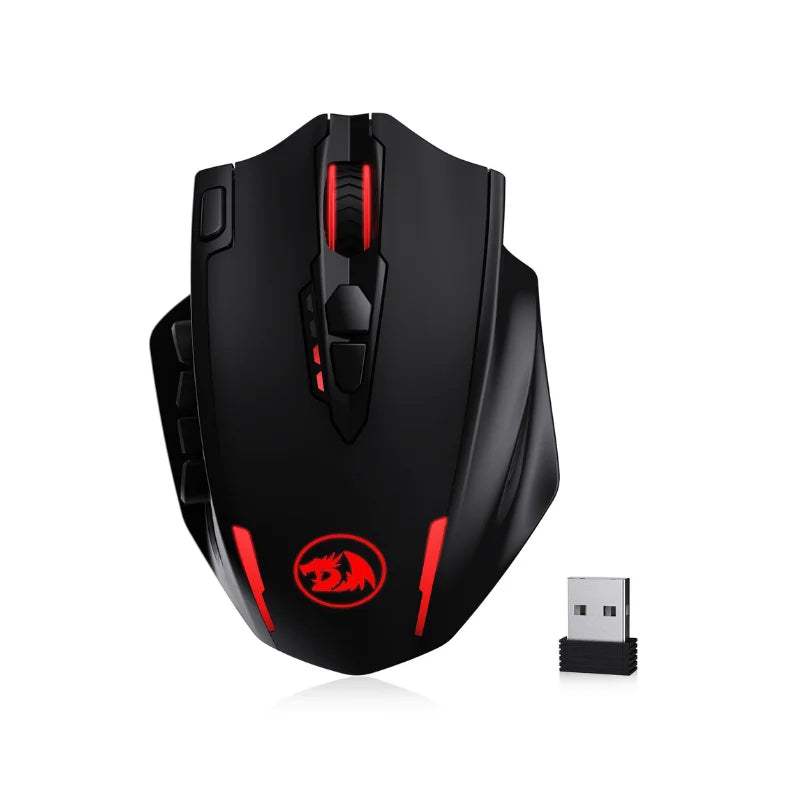 Redragon Wireless Gaming Mouse With Programmable Buttons And Backlighting