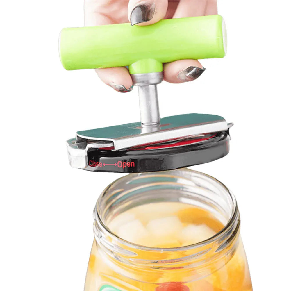 Ergonomic Adjustable Stainless Steel Jar And Can Opener