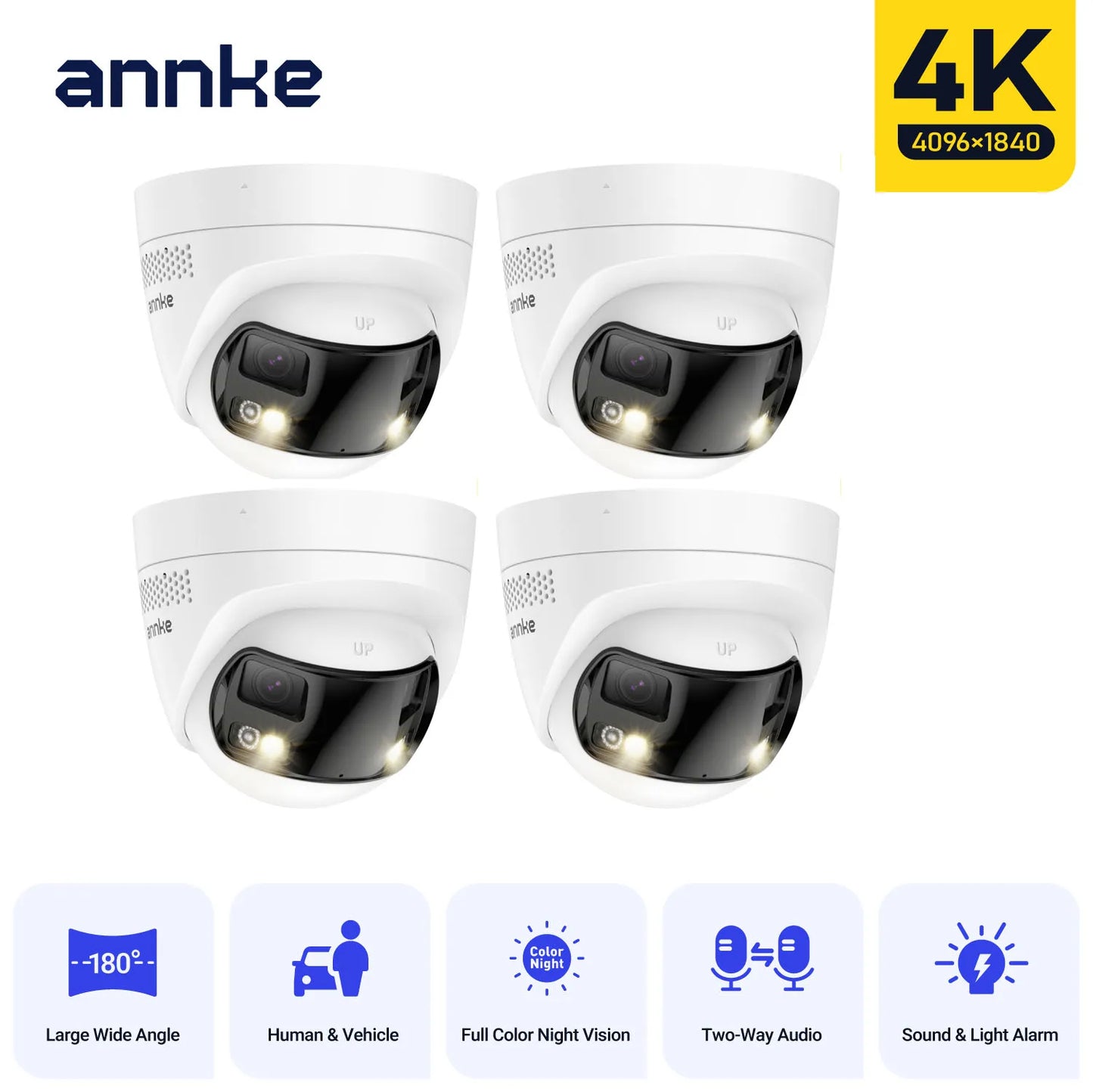 Annke 4K 8MP POE Dual Lens Outdoor Network Security Camera