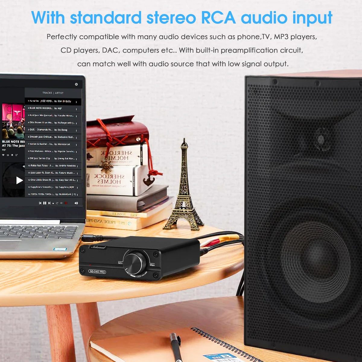 Douk Audio NS04G PRO Mini Digital Stereo Power Amplifier