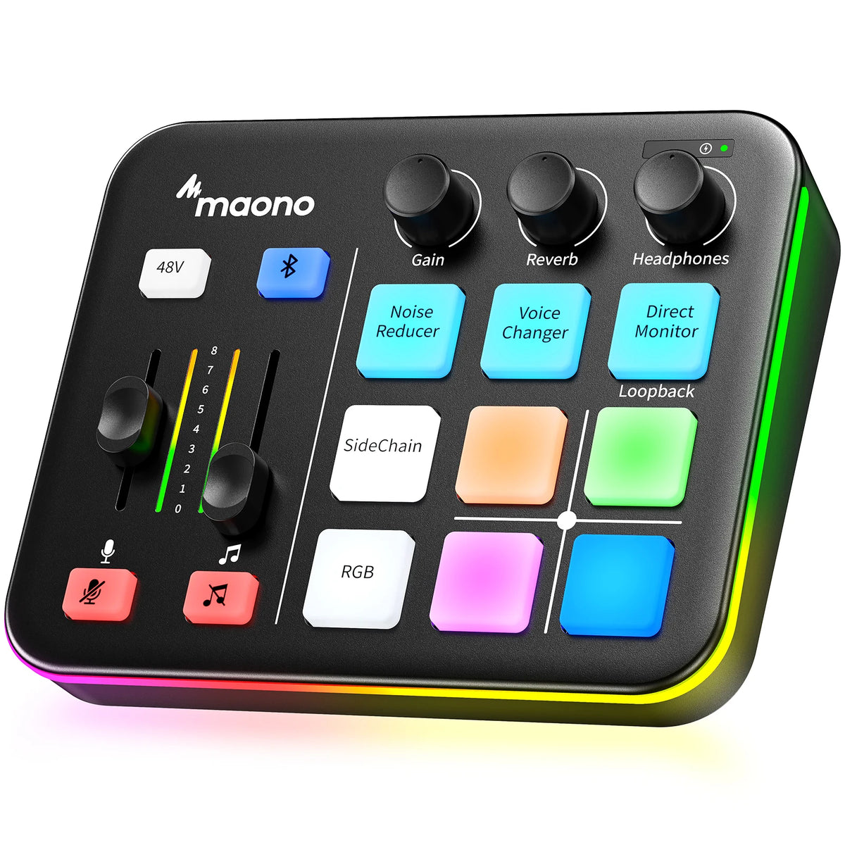 MAONO G1 NEO Gaming Audio Mixer with Bluetooth Phantom Power