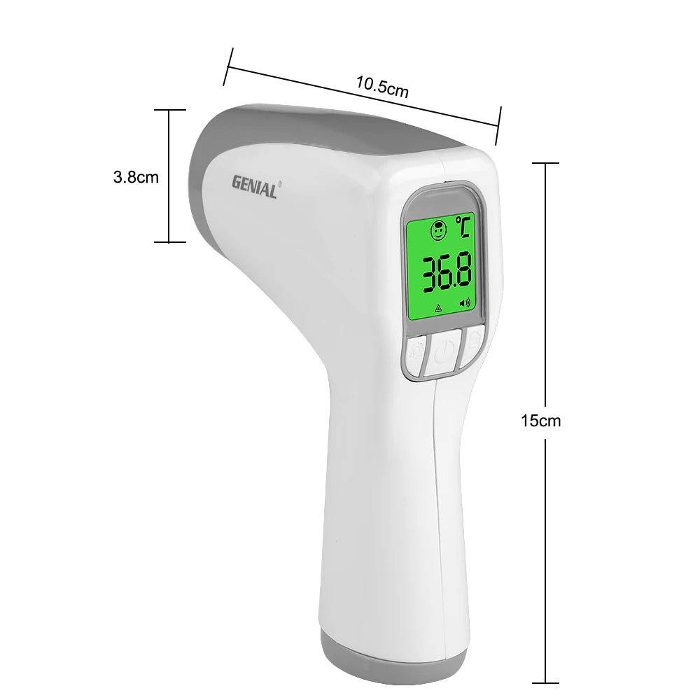 Genial Non Contact Infrared Forehead Digital Thermometer For Family