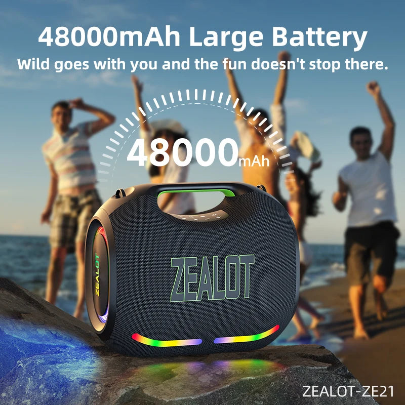 Zealot Ze21 250W Wireless Bluetooth Speaker Portable Waterproof Hifi Sound
