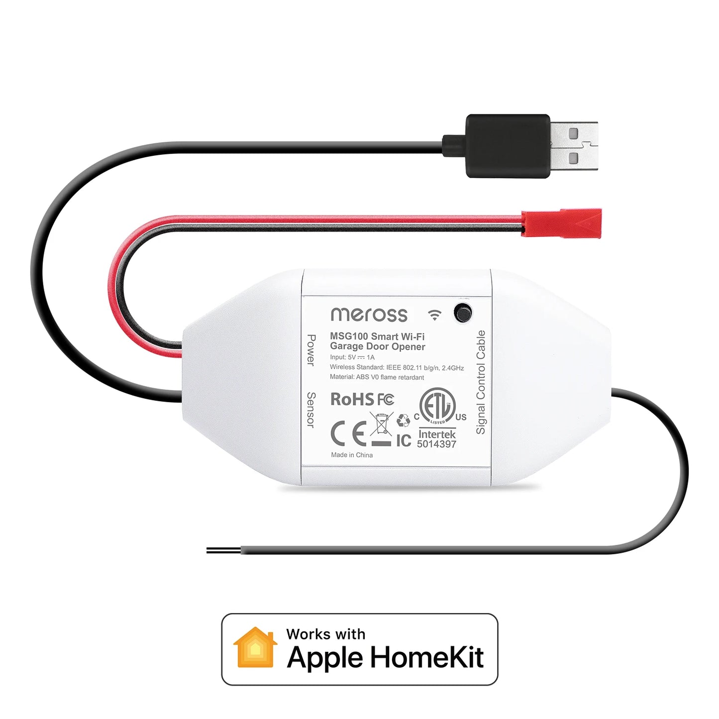 Meross MSG100 HomeKit Garage Door Opener WiFi Remote Voice Control