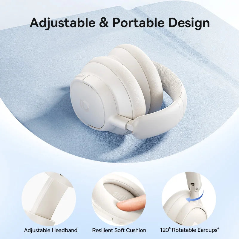 Baseus Wireless Bluetooth Headphones Noise Canceling Spatial Audio