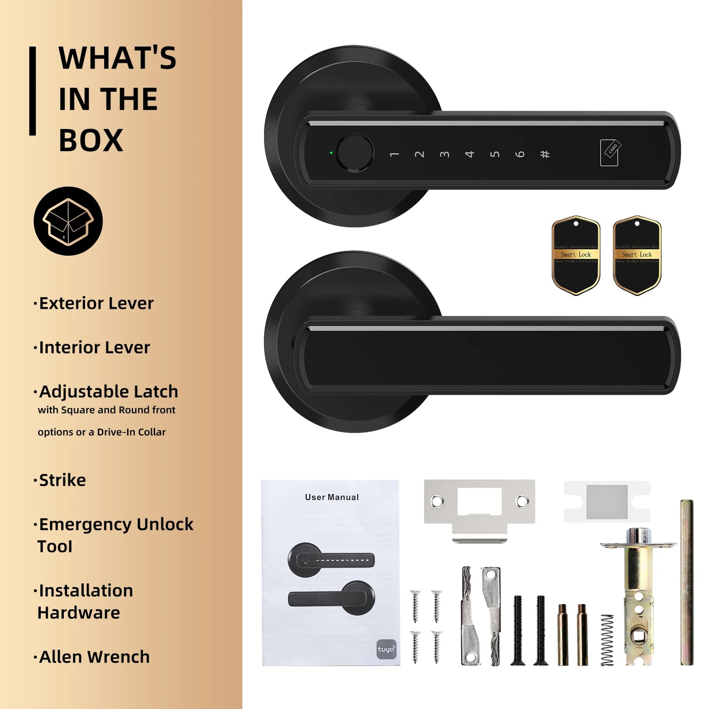 Viladepot Bluetooth Fingerprint Smart Lock With App Control Keypad
