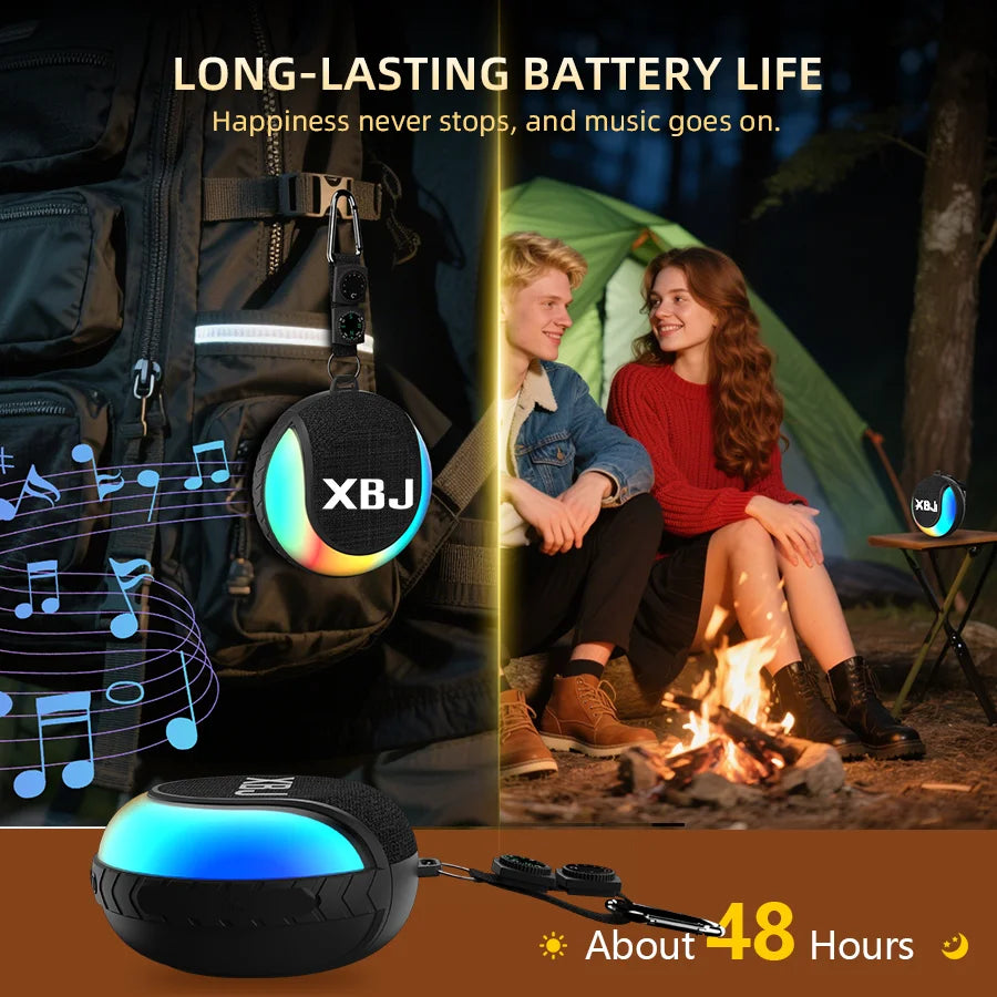 Portable Waterproof Bluetooth Floating Speaker With Led Lights For Outdoor