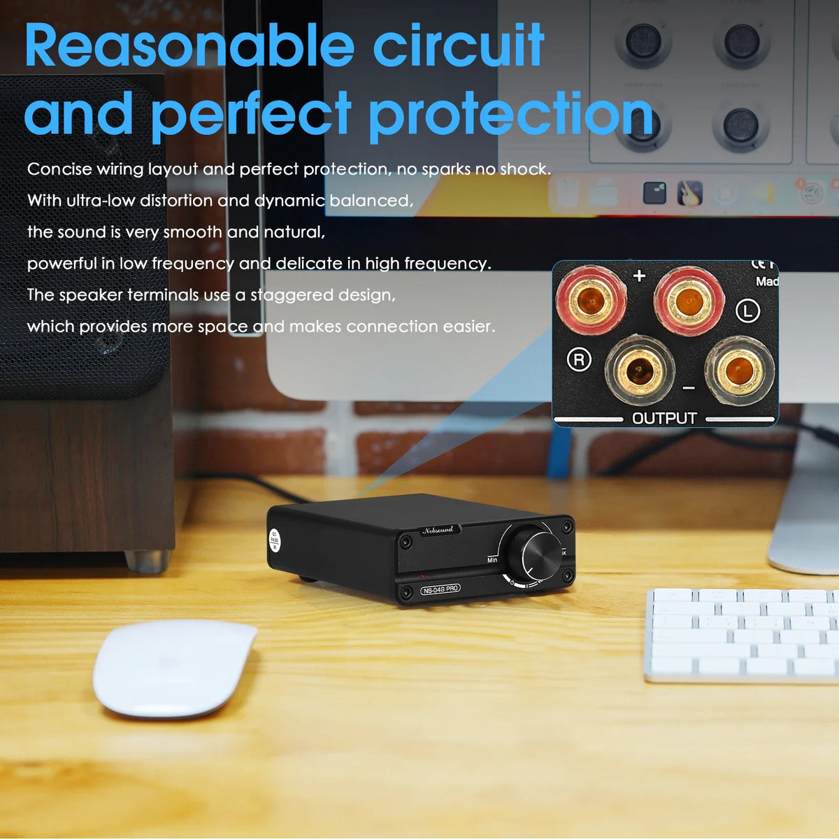 Douk Audio NS04G PRO Mini Digital Stereo Power Amplifier