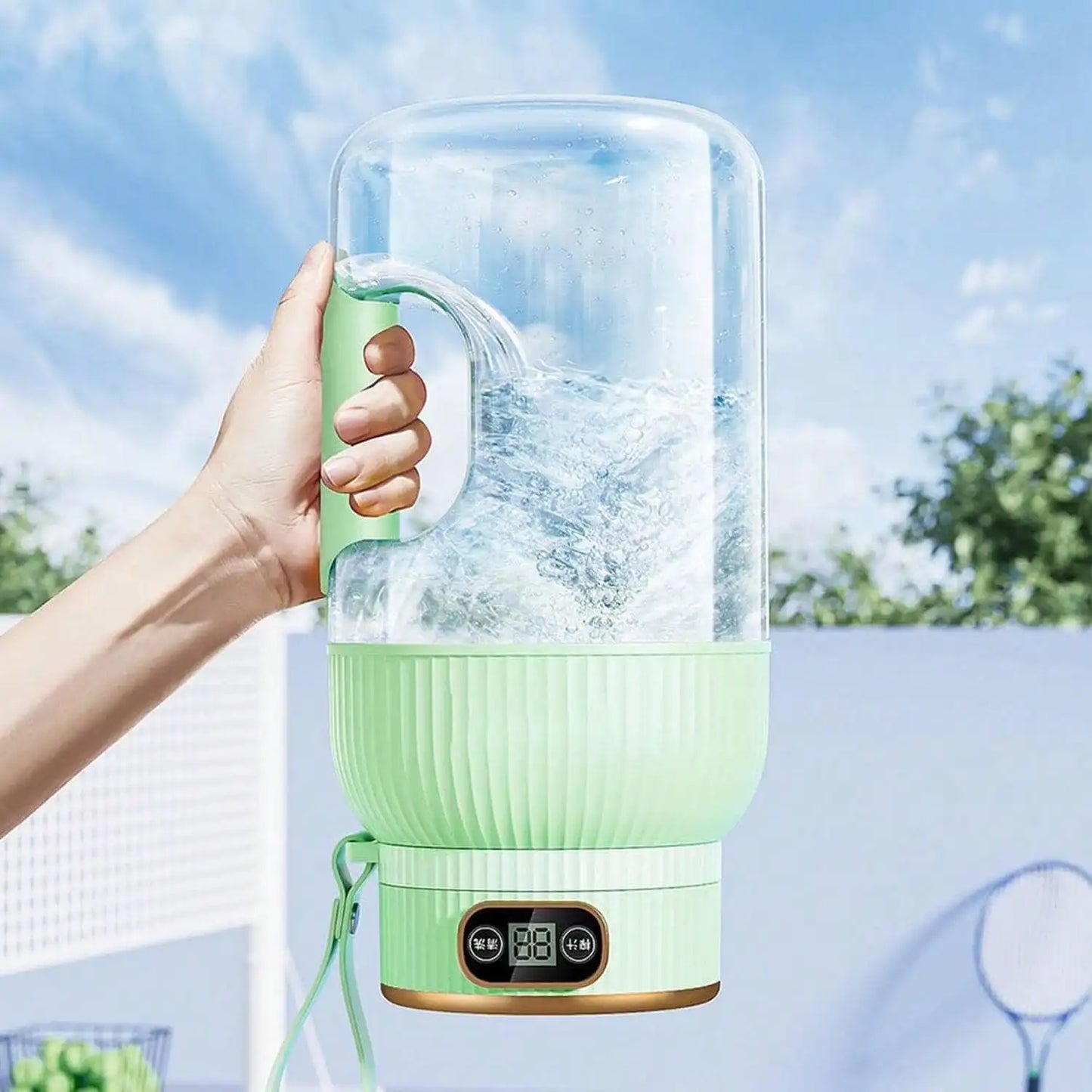 Portable 10 Blade Mini Rechargeable Electric Fruit Juicer Blender