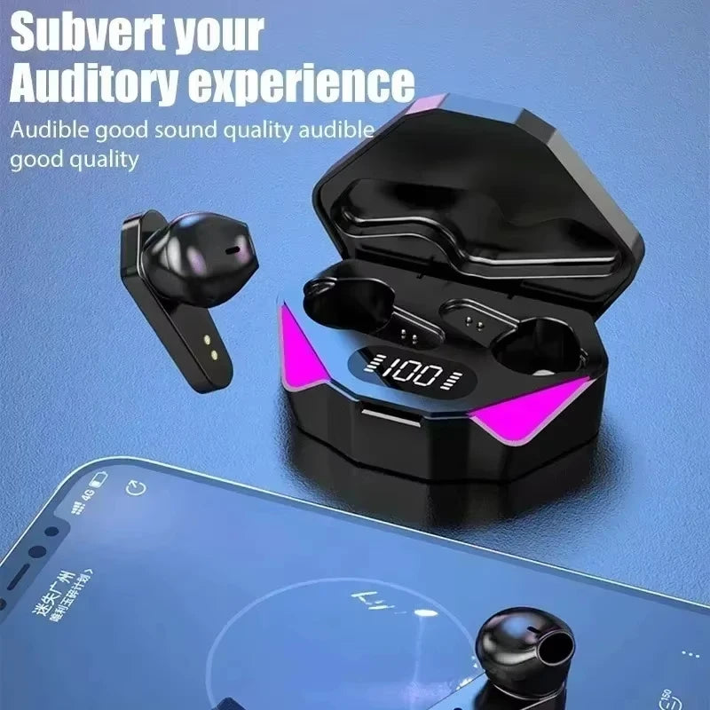 TWS Wireless Earphones Bluetooth Gaming Sport Earbuds Led Display Earhooks
