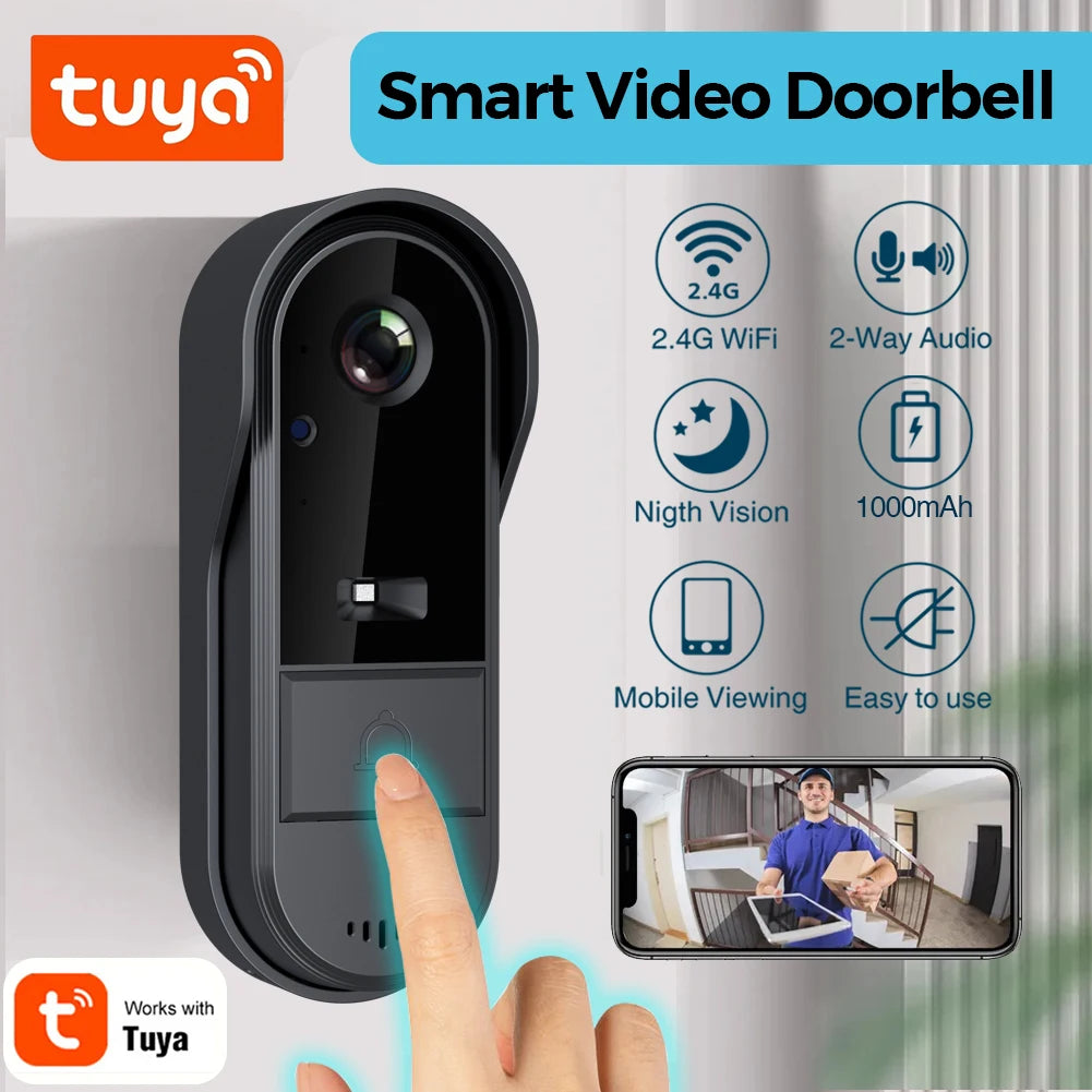 Xbibi Wireless WiFi Video Doorbell With 1080P HD Camera
