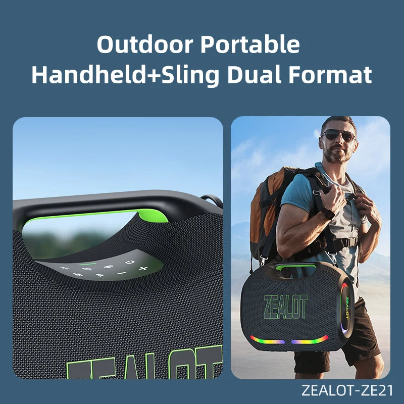 Zealot Ze21 250W Wireless Bluetooth Speaker Portable Waterproof Hifi Sound