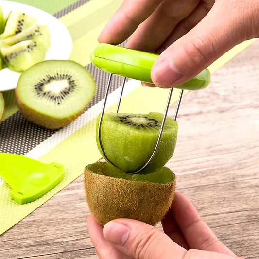 Stainless Steel Kiwi Fruit Peeler And Slicer Kitchen Tool