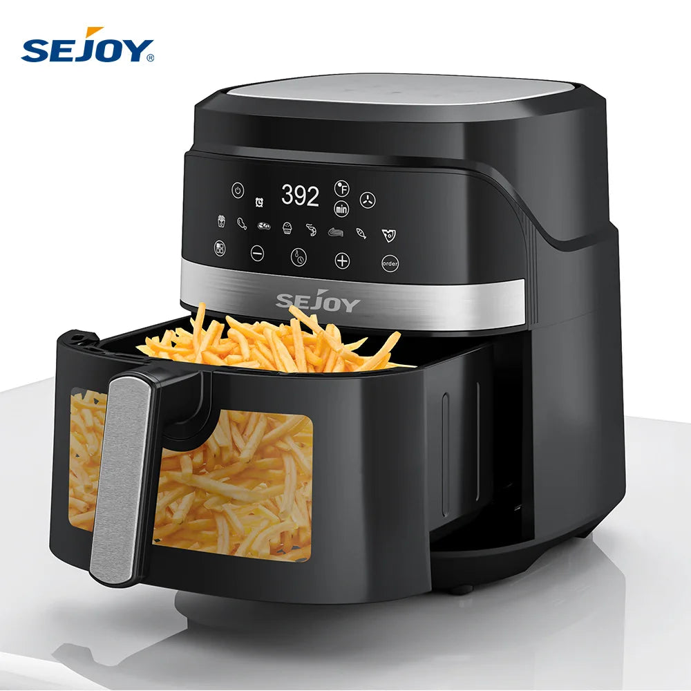 Sejoy Electric Air Fryer Oven For Roasting Baking And Dehydrating