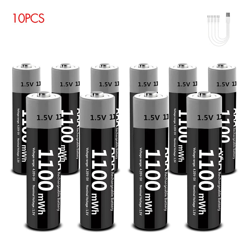 Kuugro Usbc Fast Charging Rechargeable Batteries Kit