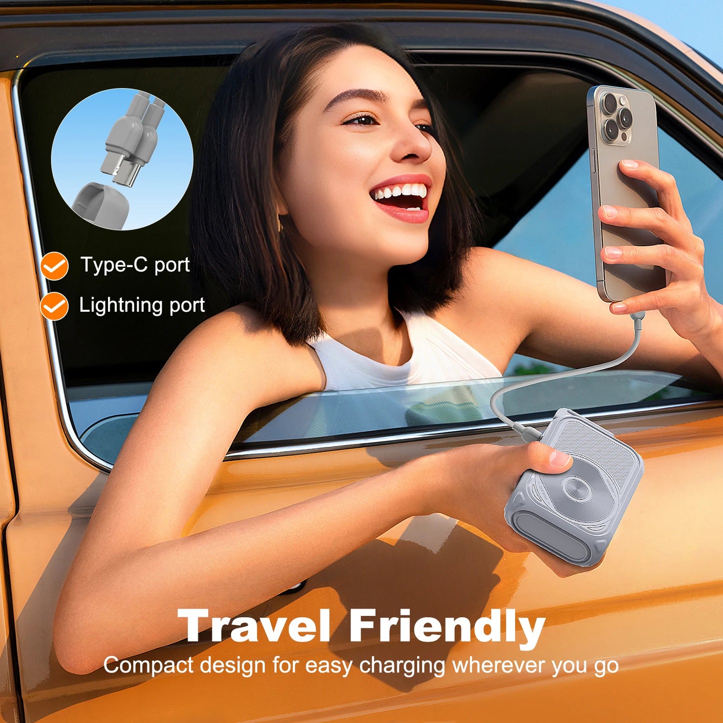 Prunus 10000mAh Magnetic Wireless Power Bank PD Fast Charging Display