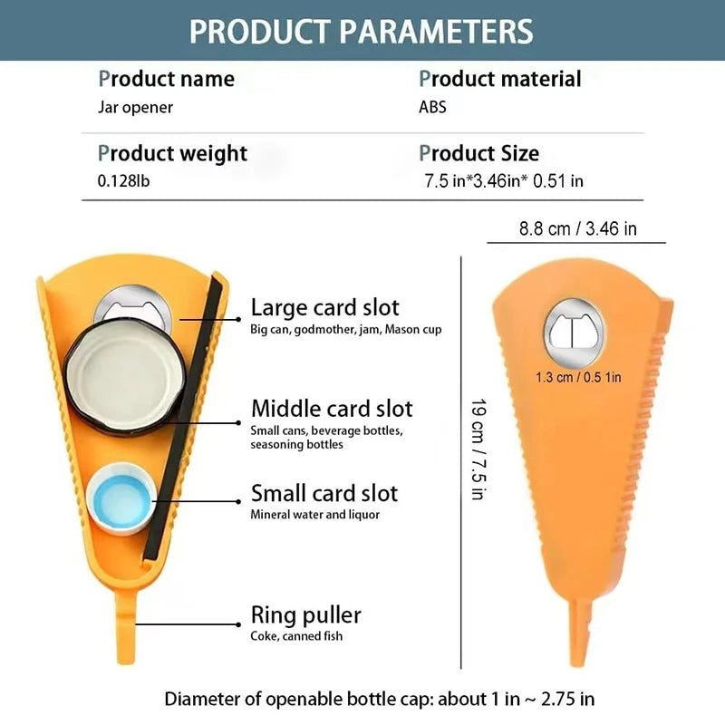 Multifunctional Stainless Steel Can Opener And Bottle Opener