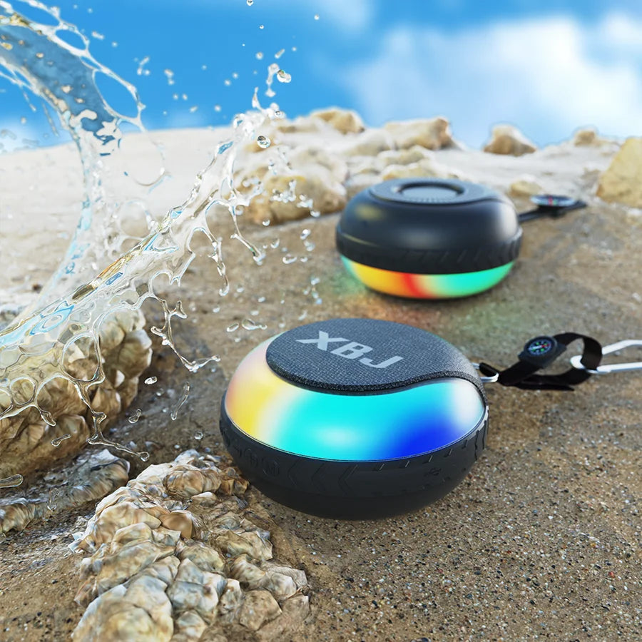 Portable Waterproof Bluetooth Floating Speaker With Led Lights For Outdoor