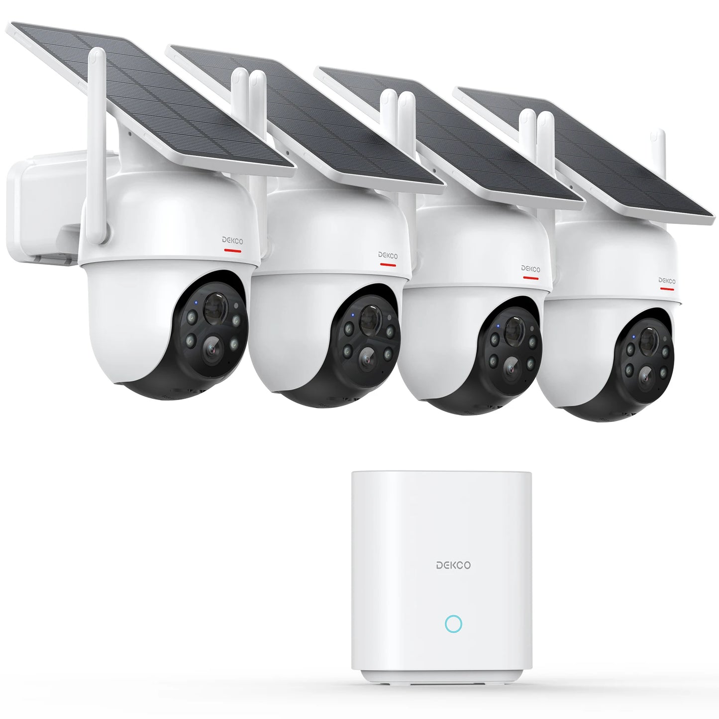 Dekco 3MP Solar Wireless PTZ Surveillance Camera System