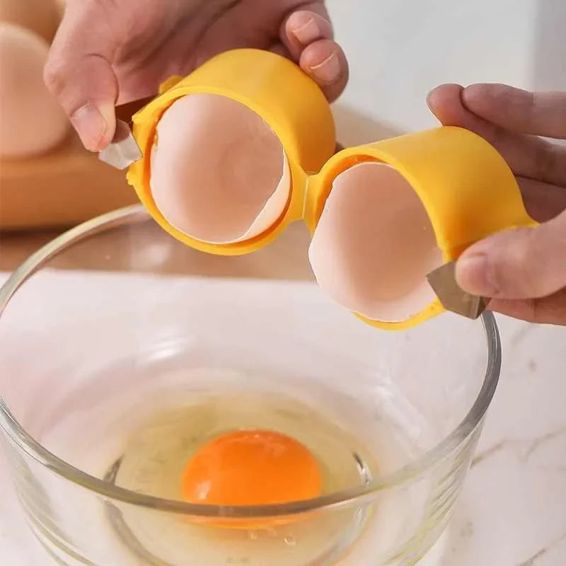 Multifunctional Egg Cracker And Whisk Kitchen Baking Tool