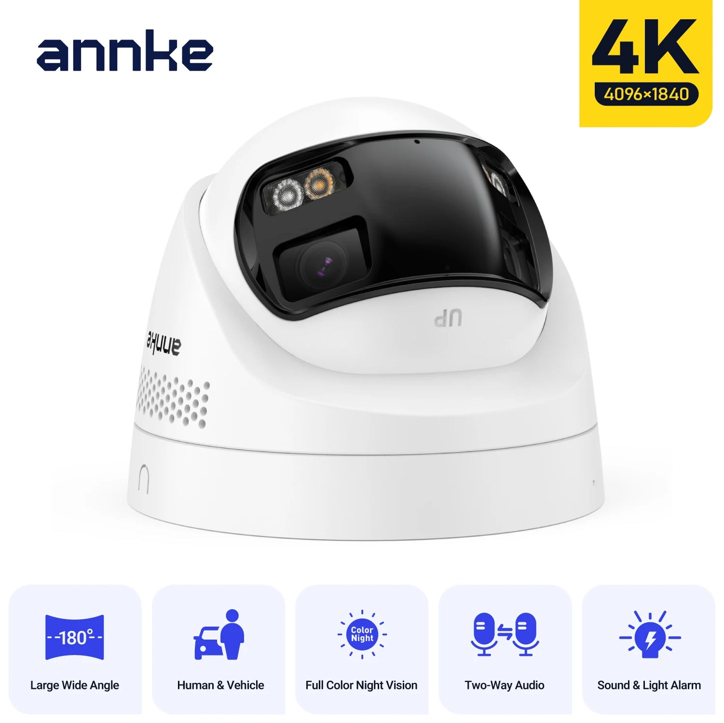 Annke 8MP Dual Lens PoE Security Camera With Human Detection