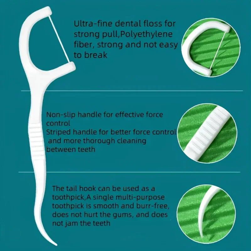 Individually Wrapped Dental Floss Picks for Freshness On The Go