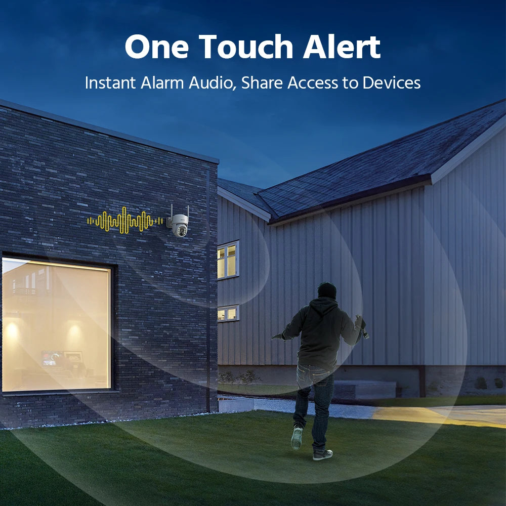 Annke 4MP Wireless Security Camera Featuring Auto Tracking Night Vision